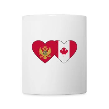 Montenegro Canada flag - Mug - white - Front