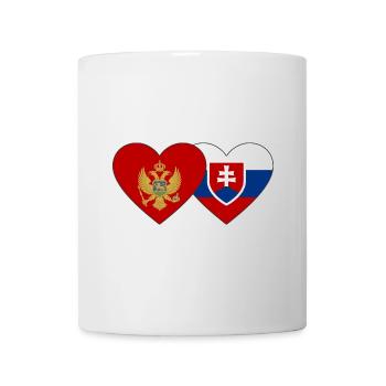 Montenegro Slowakei Flagge - Tasse - Weiß - Vorne