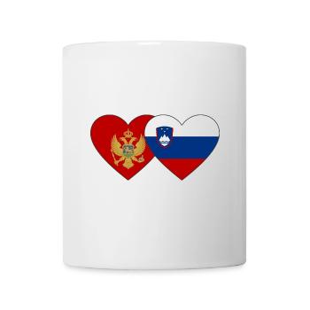 Montenegro Slowenien Flagge - Tasse - Weiß - Vorne