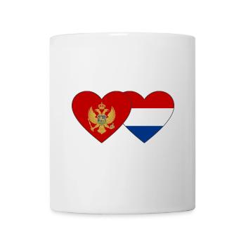 Montenegro Holland Flagge - Tasse - Weiß - Vorne