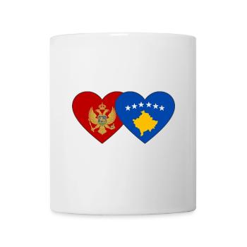 Montenegro Kosovo Flag - Mug - white - Front