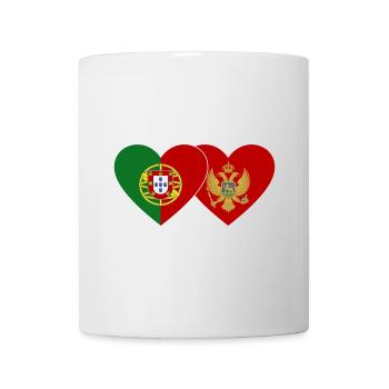 Portugal Montenegro Flagge - Tasse - Weiß - Vorne