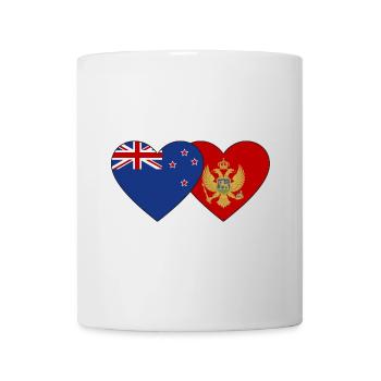 Drapeau du Monténégro néo-zélandais - Mug blanc - blanc - Devant