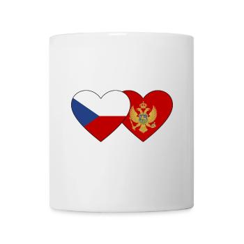 Tschechien Montenegro Flagge - Tasse - Weiß - Vorne