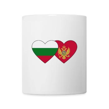 Bulgarien Montenegro Flagge - Tasse - Weiß - Vorne