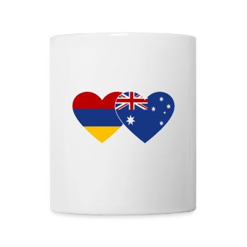 Armenia Australia Flag Heart - Mug - white - Front
