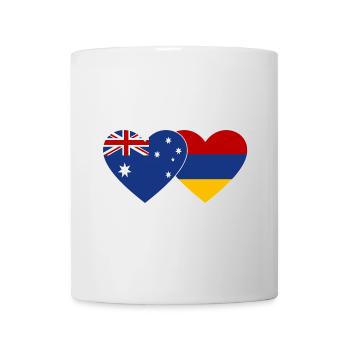 Drapeau de l’Australie et de l’Arménie - Mug blanc - blanc - Devant
