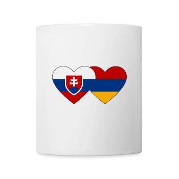 Slovakia Armenia Flag Heart - Mug - white - Front