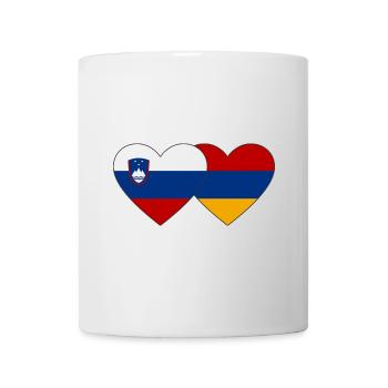 Slowenien Armenien Flagge Herz - Tasse - Weiß - Vorne