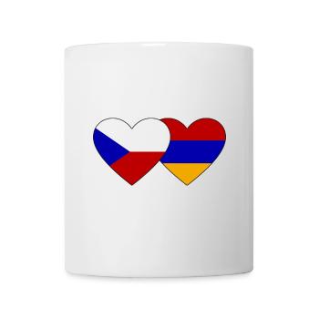Tschechien Armenien Flagge Herz - Tasse - Weiß - Vorne