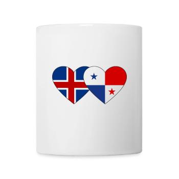 Iceland Panama Flag Heart - Mug - white - Front