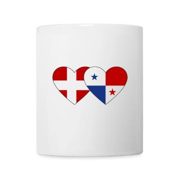 Denmark Panama Flag Heart - Mug - white - Front