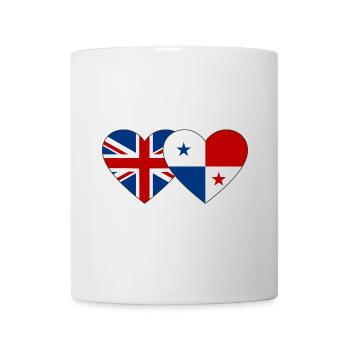 England Panama Flag Heart - Mug - white - Front