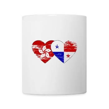 Hong Kong Panama Flagge used - Tasse - Weiß - Vorne