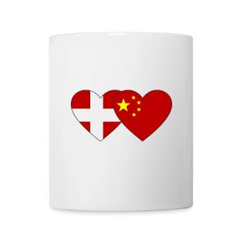 Denmark China Heart Flag - Mug - white - Front