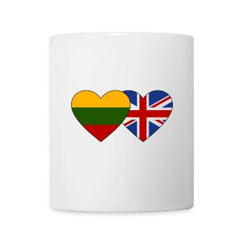 Litauen Großbritannien Flagge Herz - Tasse - Weiß - Vorne