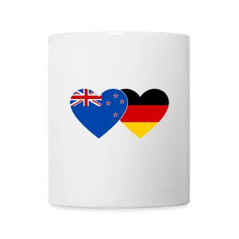 Nouvelle-Zélande Allemagne Flag Heart - Mug blanc - blanc - Devant