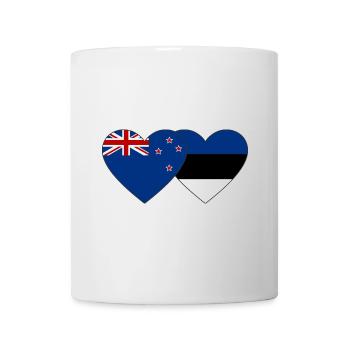 New Zealand Estonia flag - Mug - white - Front
