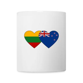 Lituanie Drapeau néo-zélandais - Mug blanc - blanc - Devant