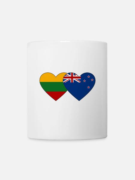 Litauen Neuseeland Flagge - Tasse - Weiß