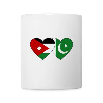 Jordan Pakistan Flag Heart - Mug - white - Front
