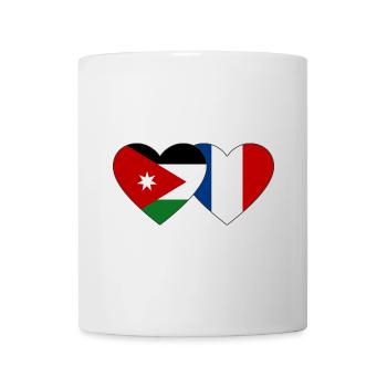 Jordan France Flag Heart - Mug - white - Front
