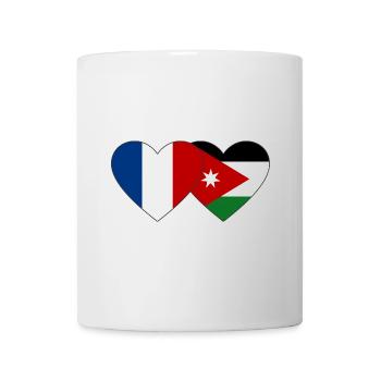 France Jordan Flag Heart - Mug - white - Front