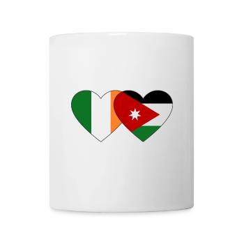 Ireland Jordan Flag Heart - Mug - white - Front
