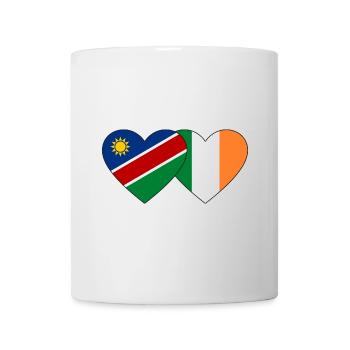 Namibia Ireland Flag Heart - Mug - white - Front