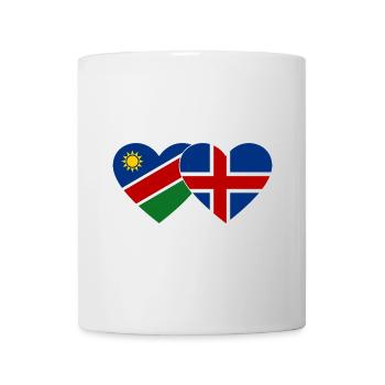 Namibia Island Flagge Herz - Tasse - Weiß - Vorne