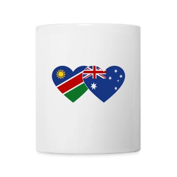 Tunisia Australia Flag Heart - Mug - white - Front