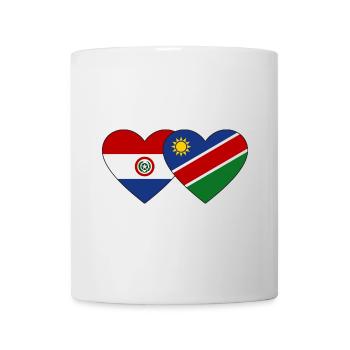 Dominican Republic of Namibia Flag Heart - Mug - white - Front