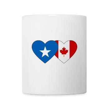 Somalie Cœur de drapeau du Canada - Mug blanc - blanc - Devant