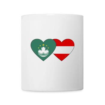 Macau Austria Flag Heart - Mug - white - Front