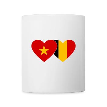 Belgium Vietnam Belgium Flag Heart - Mug - white - Front