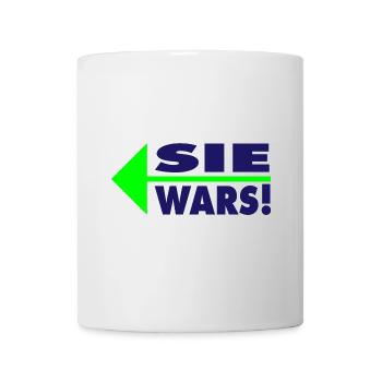Sie wars! Partner- oder Partyshirt - Tasse - Weiß - Vorne