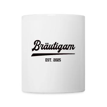 Bräutigam 2025 Hochzeit Junggesellenabschied Ehe - Tasse - Weiß - Vorne