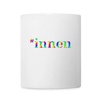*innen Geschenkidee pro Gendern Feminismus innen - Tasse - Weiß - Vorne