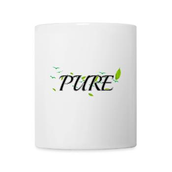 PURE BLK - Mug - white - Front