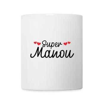 Maman Surnom Super Manou - Mug blanc - blanc - Devant