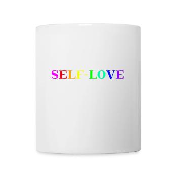 Idée cadeau arc-en-ciel d’amour de soi LGBTQ+ LGBT - Mug blanc - blanc - Devant