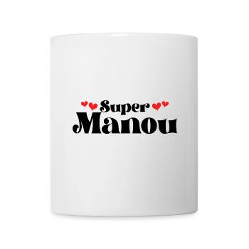 Maman Surnom Super Manou - Mug blanc - blanc - Devant