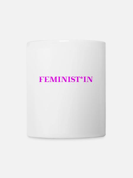 Feminist*in Geschenkidee Feminismus gendern - Tasse - Weiß