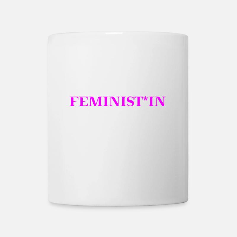 Feminist*in Geschenkidee Feminismus gendern - Tasse - Weiß