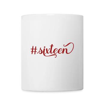 16. Geburtstag 16 Jahre Alt Sixteen Sechzehn Geb - Tasse - Weiß - Vorne