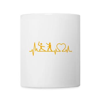 Wing Chun Herzschlag - Tasse - Weiß - Vorne