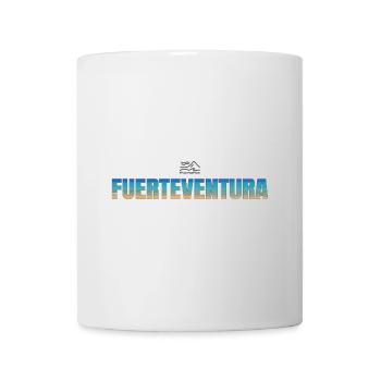 FUERTEVENTURA Schriftzug Strand & Meer (hell) - Tasse - Weiß - Vorne