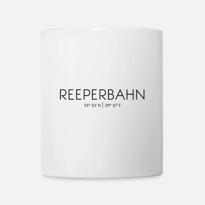 Reeperbahn, Hamburg, St. Pauli, Sündige Meile - Tasse - Weiß