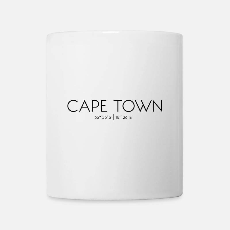 Cape Town, Afrique du Sud, Captoniens, Table Mountain - Mug blanc - blanc