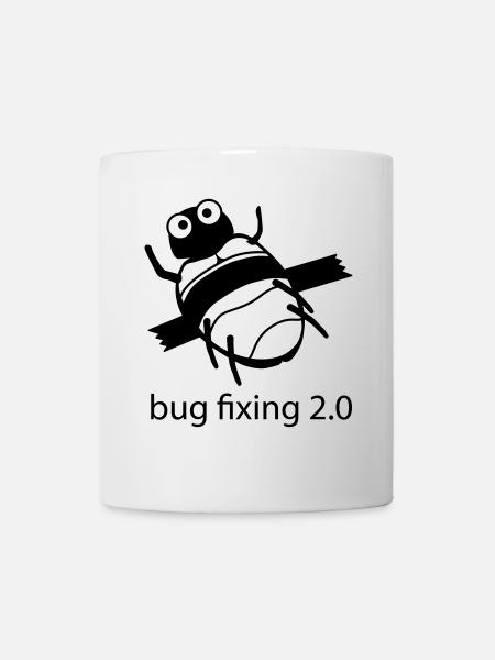 bug fixing 2.0 - Tasse - Weiß